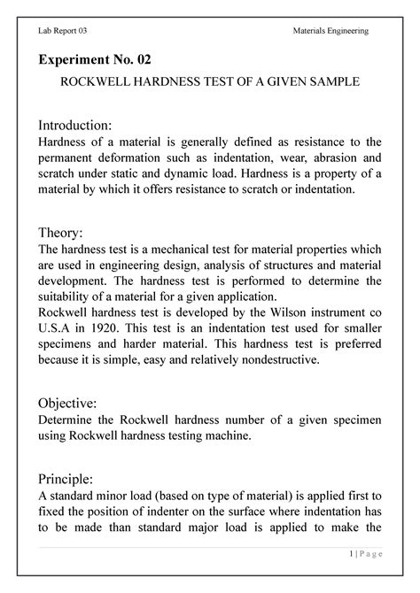 lab report hardness test nails|rockwell hardness test lab report.